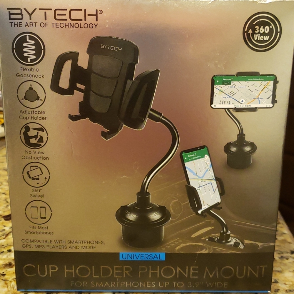 Bytech Cup Holder Phone Mount for Smartphones
